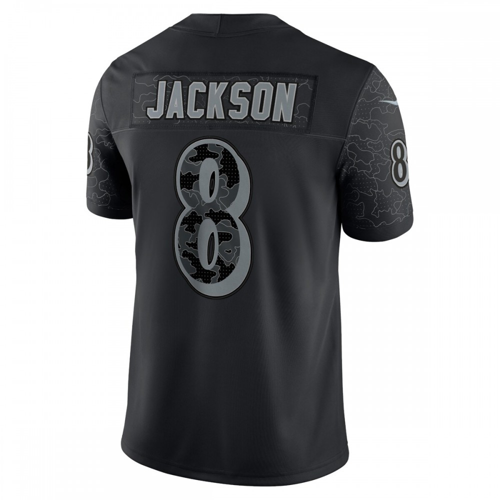 Lamar Jackson Baltimore Ravens Nike RFLCTV Limited Jersey - Black-Profan Arena